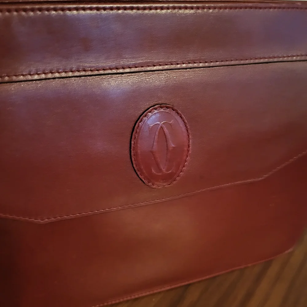 Cartier Authentic Leather Clutch Bag - Picture 2 of 9